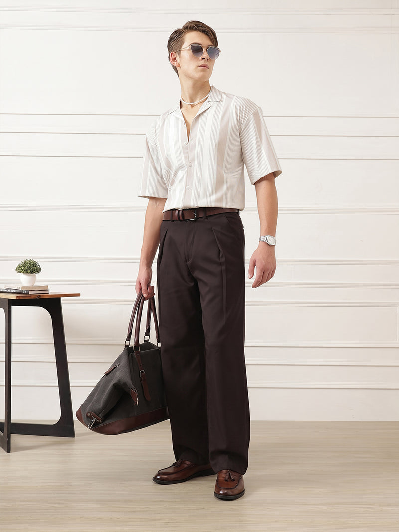 Wide Leg Pleated Korean Pant