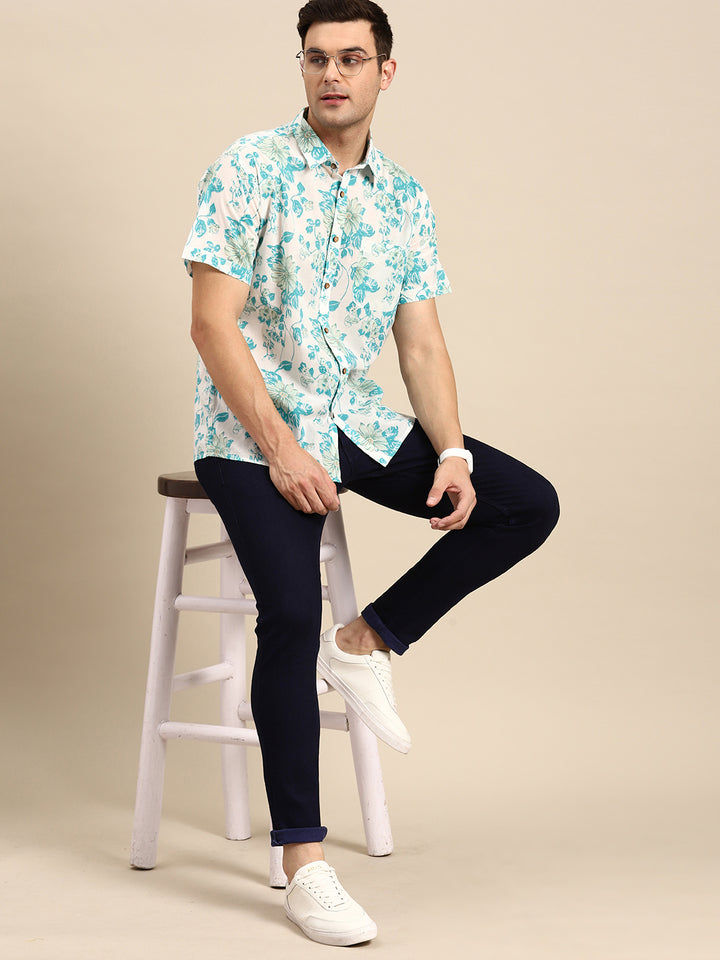 DENNISON Men Smart Floral Printed Casual Shirt