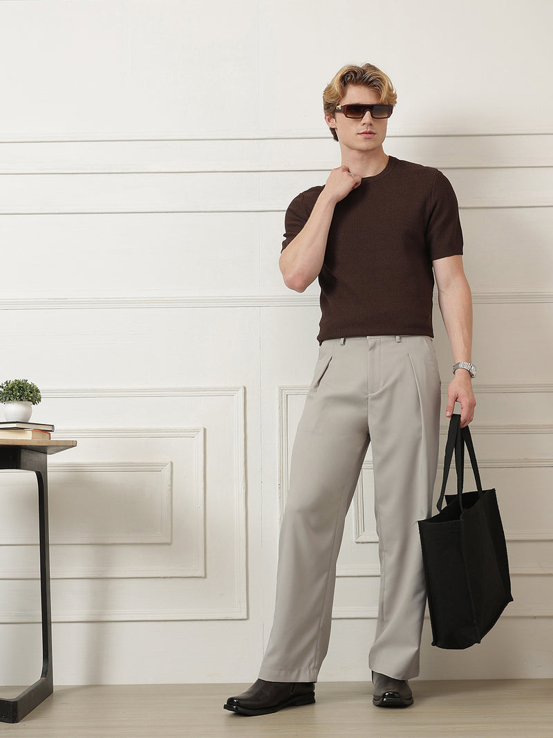 Wide Leg Pleated Korean Pant