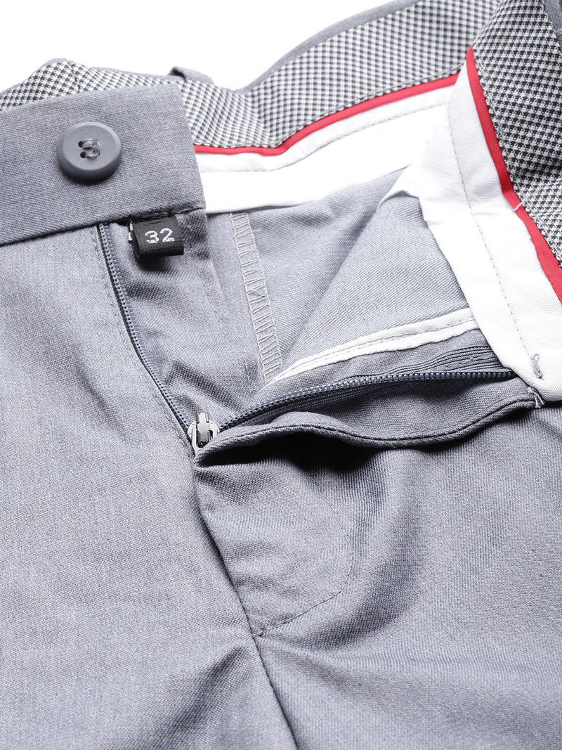 Grey: Tapered Fit casual Trouser