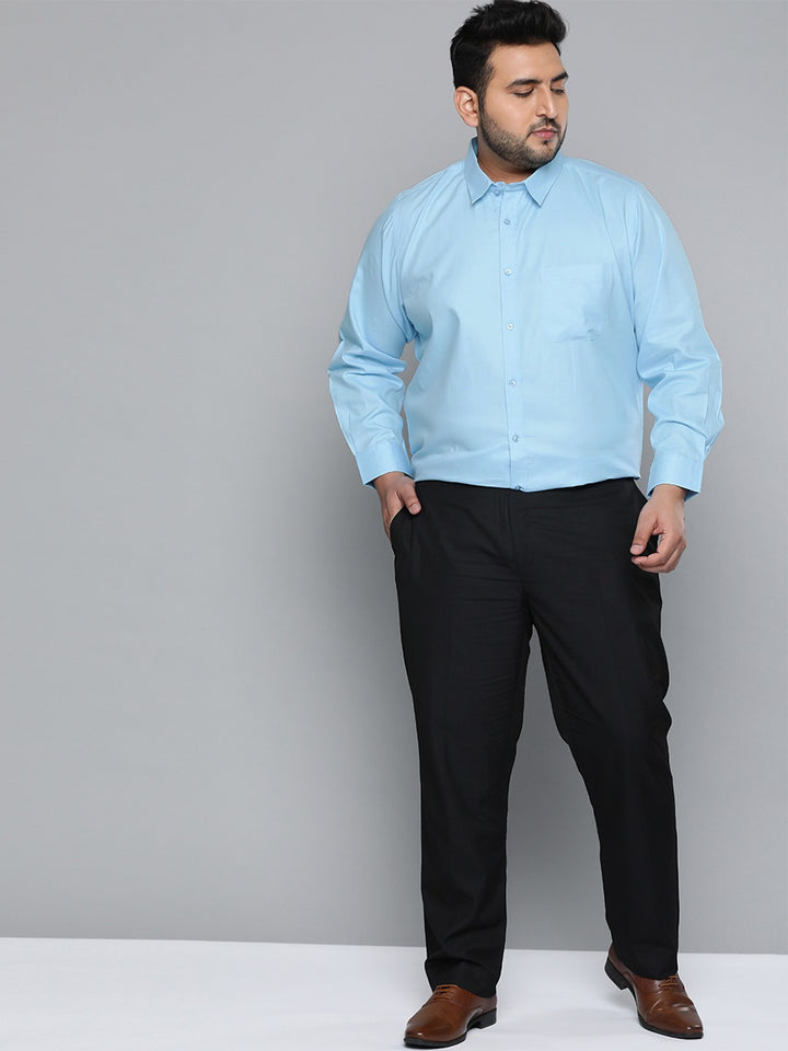 Sky Blue: Spread Collar Shirt