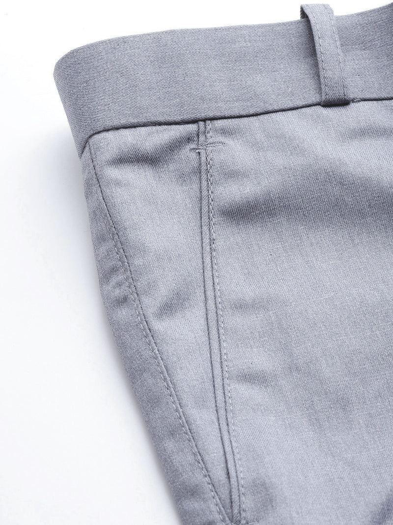 Grey: Tapered Fit casual Trouser