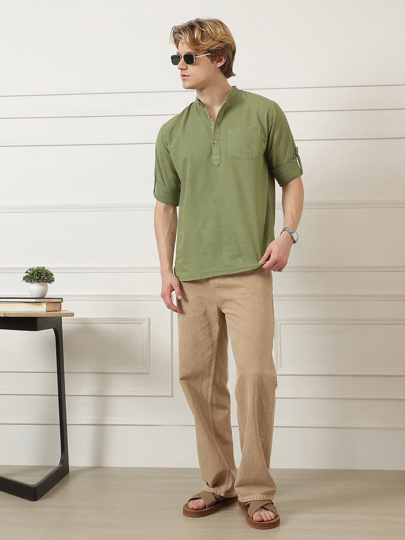 Mandarin Everyday Short Kurta