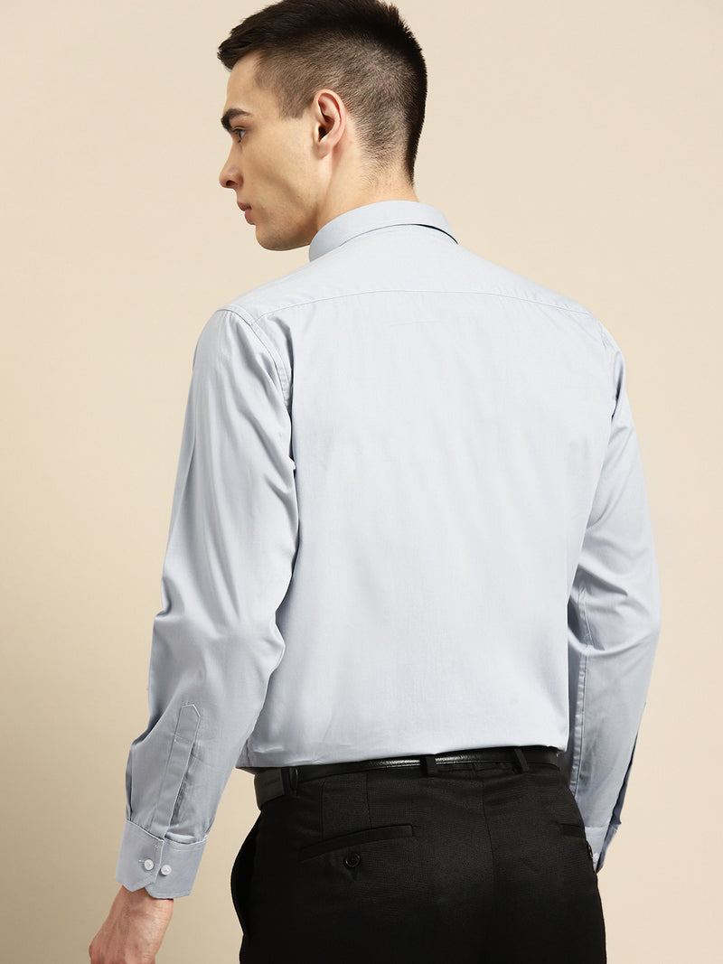 Grey: Laffer Smart Opaque Formal Shirt