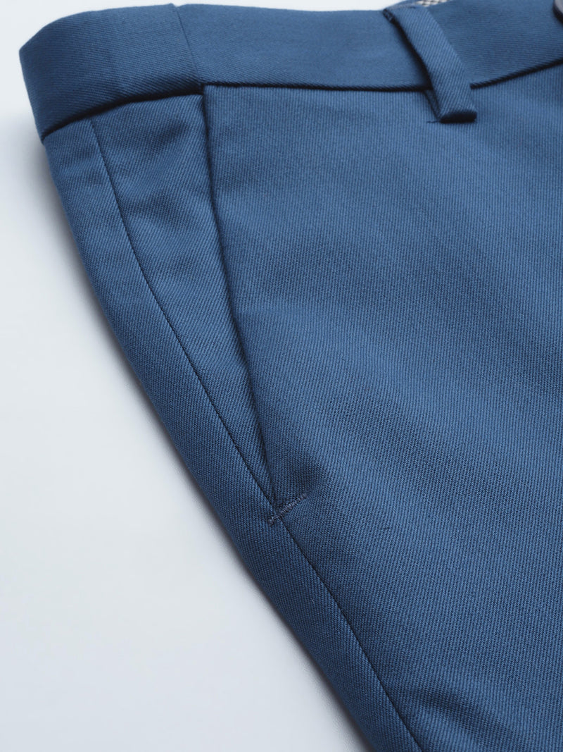 Blue Auto Fit Waist Trousers