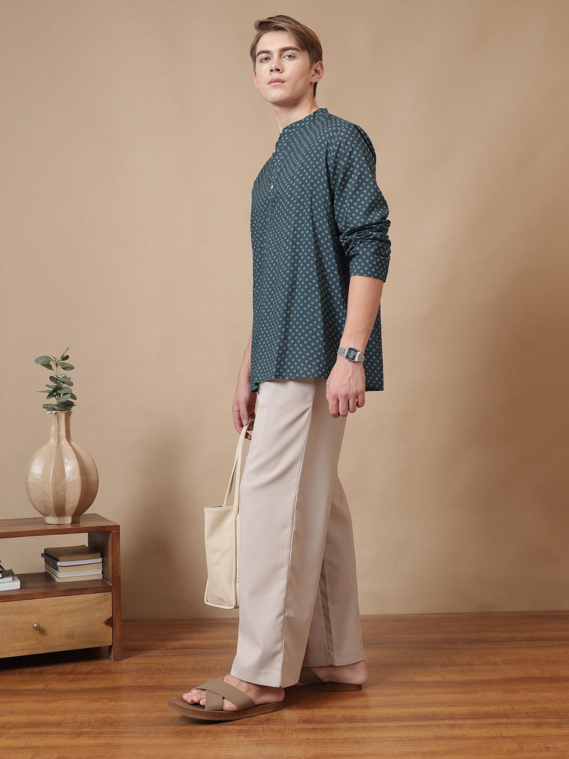 Polka Dots Short Cotton Kurta