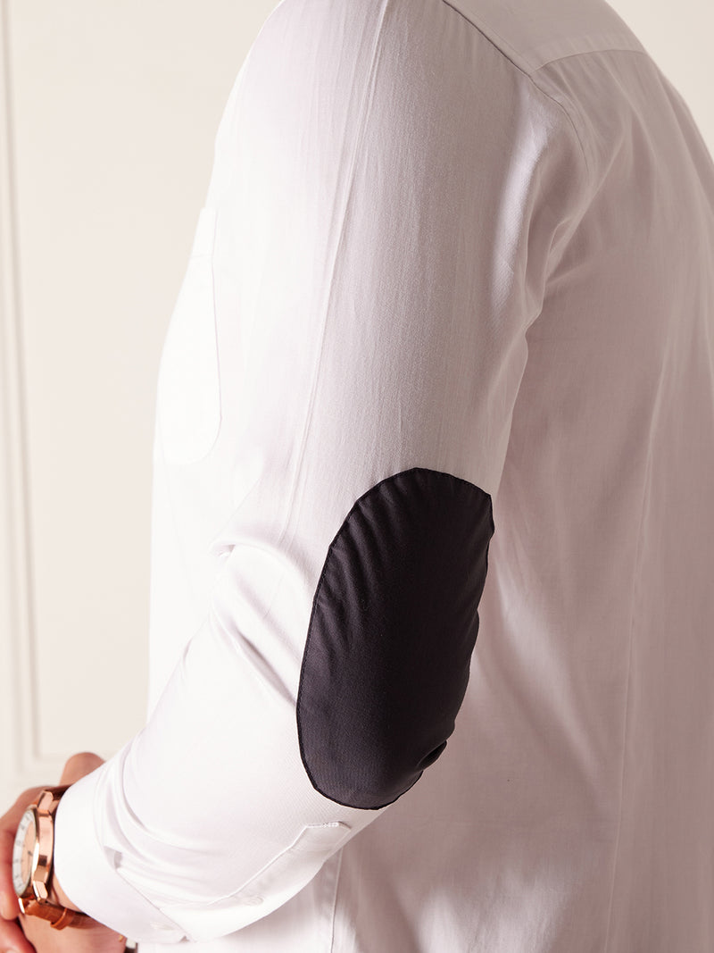 White: Full Sleeves Opaque Formal Shirt