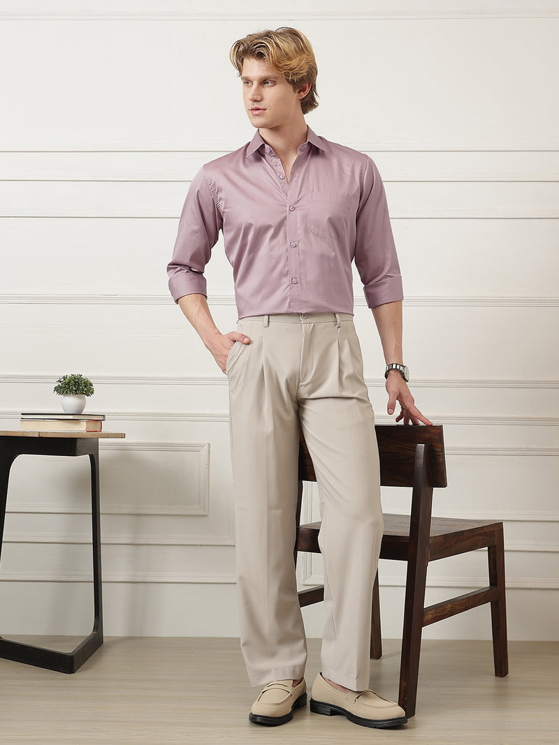 Spread Collar Formal Shirt