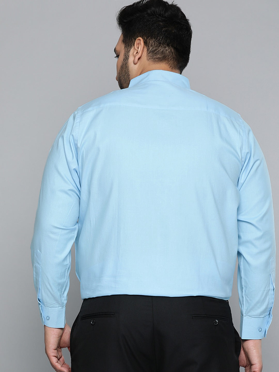 Sky Blue: Spread Collar Shirt