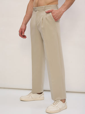 Korean Double Pleated Baggy Trouser