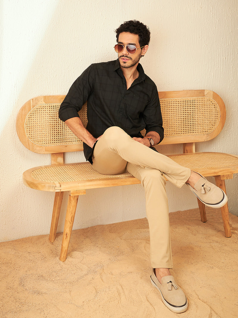 Khaki: Smart Tapered Fit Easy Wash Chinos