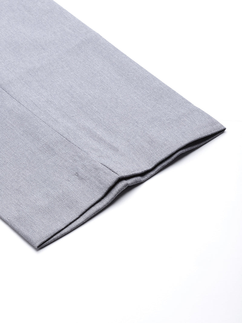 Grey: Tapered Fit casual Trouser