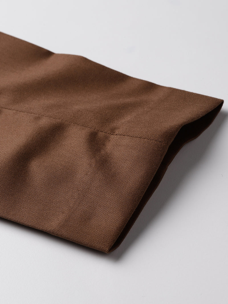 DENNISON Men Brown Smart Tapered Fit Trousers