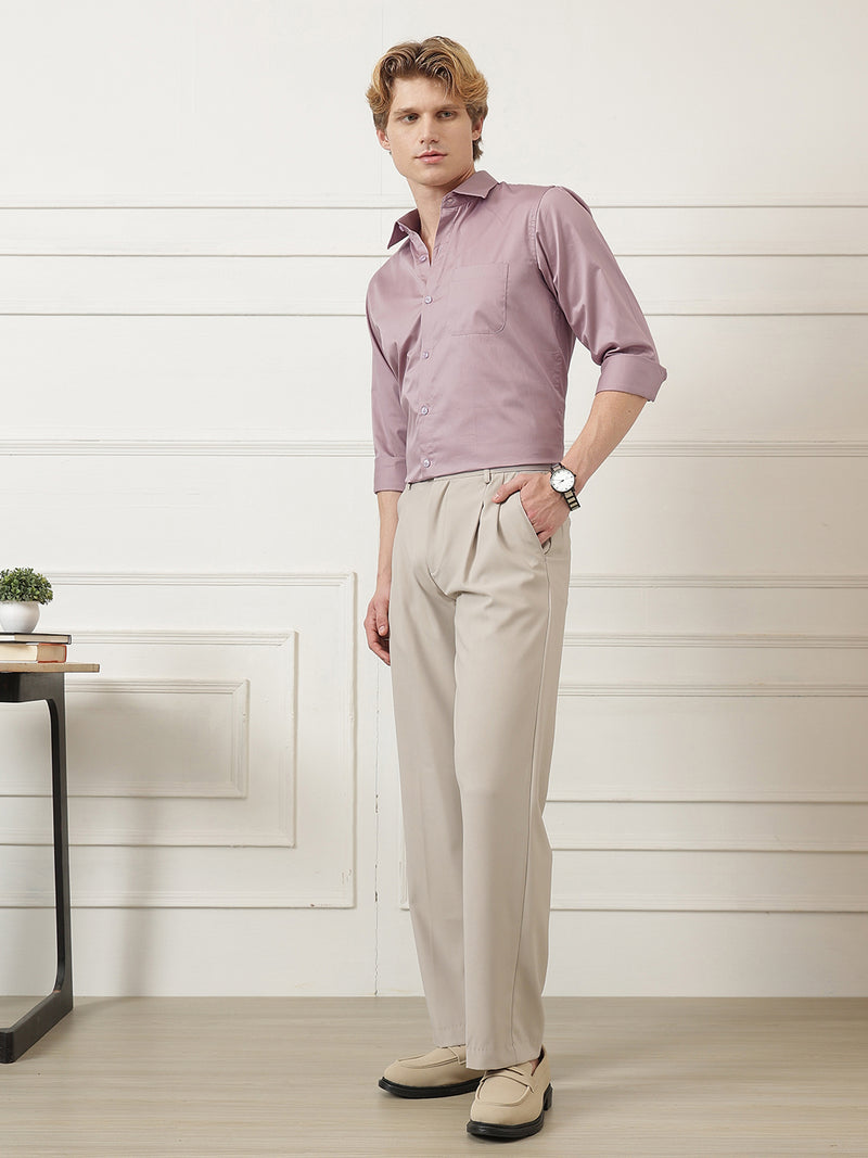 Spread Collar Formal Shirt