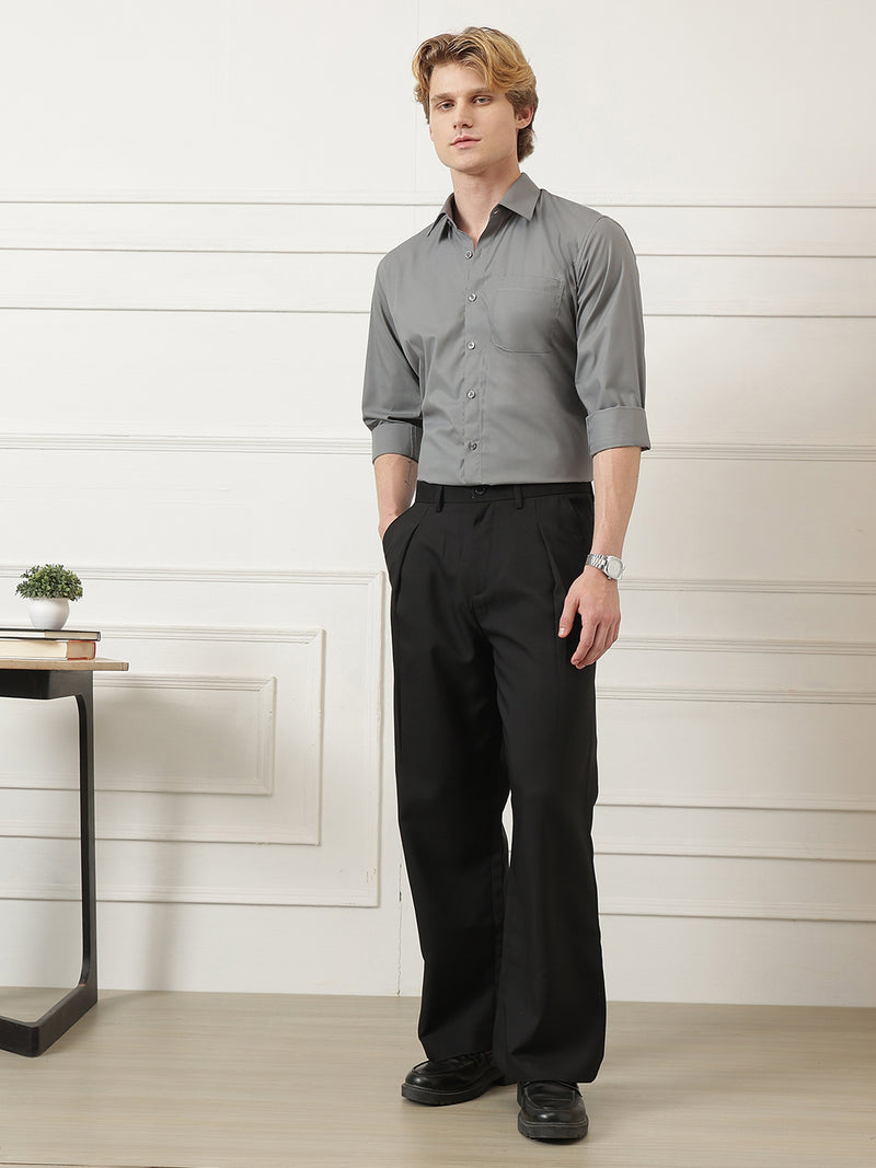 Wide Leg Pleated Korean Pant