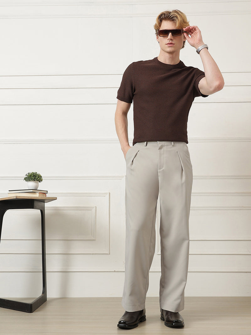 Wide Leg Pleated Korean Pant