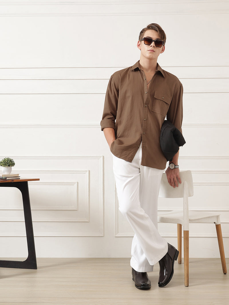 Oversized Flap Pocket Shirt