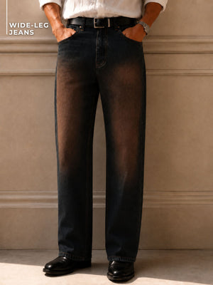 Oxidized Wide-Legs Jeans