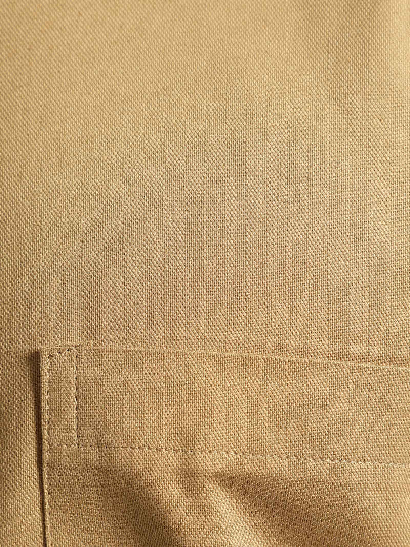 Mustard Brown: Party Wear Formal Shirt