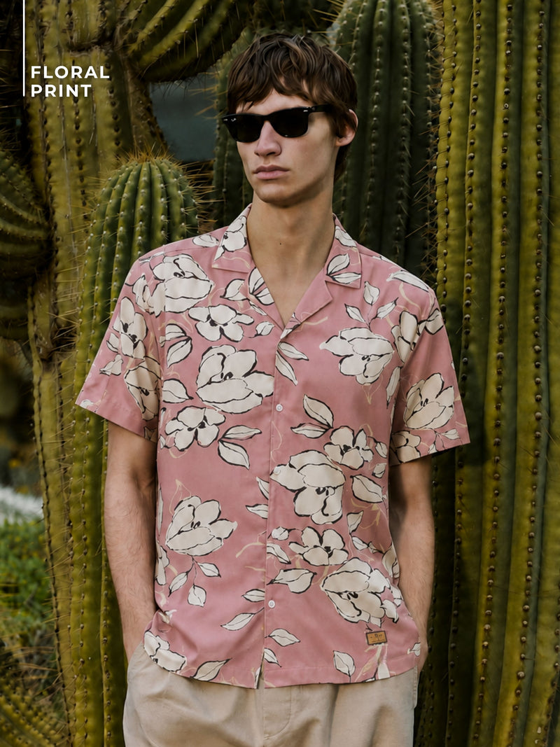 Pink Floral Printed Shirt