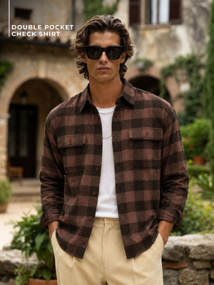 Double Pocket Checked Shirt