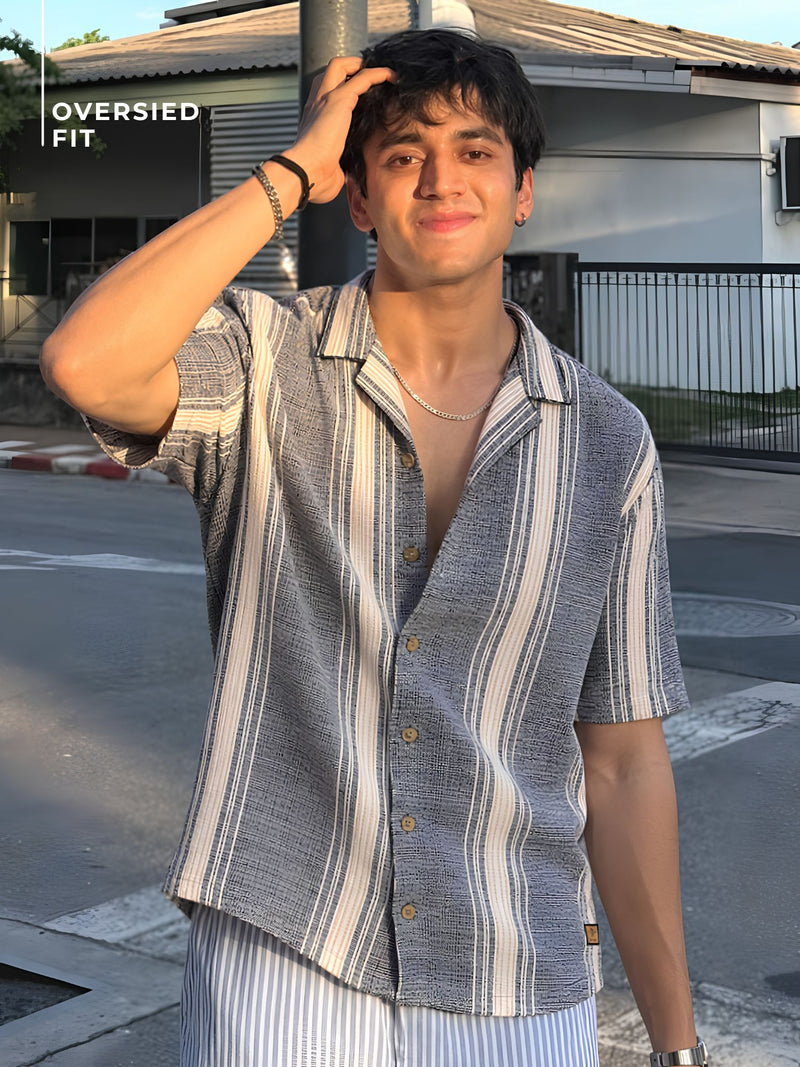 Striped Oversized Casual Shirt