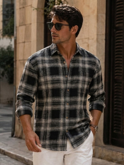 Checkered Oversized Casual Shirt