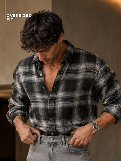 Checkered Oversized Casual Shirt