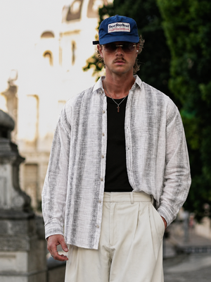 White: Full Sleeves Checked Casual Shirt
