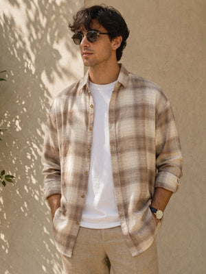 Checkered Oversized Casual Shirt