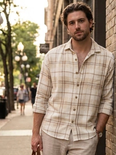 Checkered Oversized Casual Shirt
