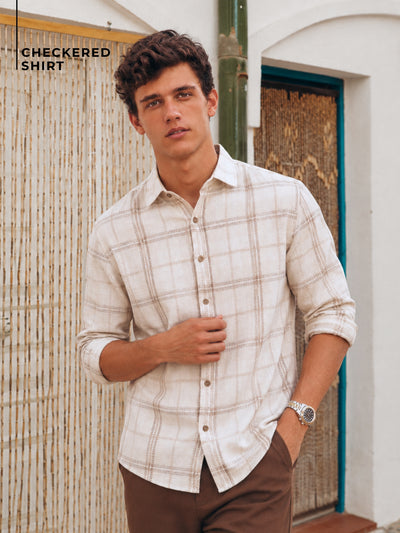 Checkered Oversized Casual Shirt