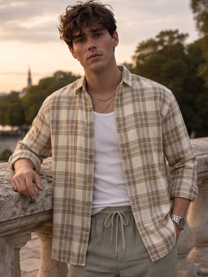 Checkered Oversized Casual Shirt