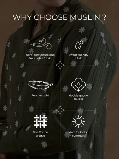 Embroidered Muslin Shirt