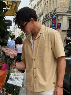 Drop Shoulder Hemp Shirt