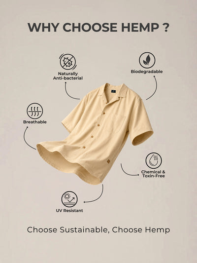 Drop Shoulder Hemp Shirt