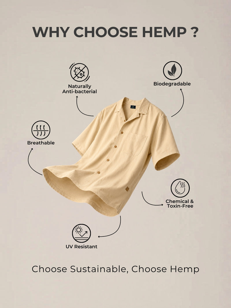 Drop Shoulder Hemp Shirt
