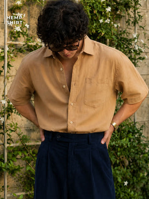 Drop Shoulder Hemp Shirt
