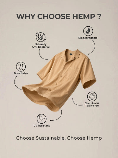 Drop Shoulder Hemp Shirt