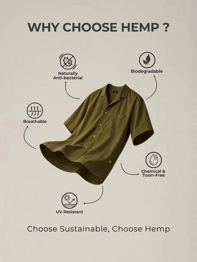 Drop Shoulder Hemp Shirt