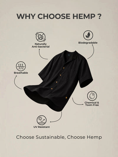 Drop Shoulder Hemp Shirt