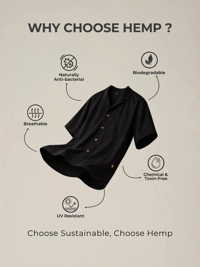 Drop Shoulder Hemp Shirt