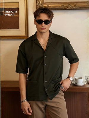 Olive Resort Wear Shirt