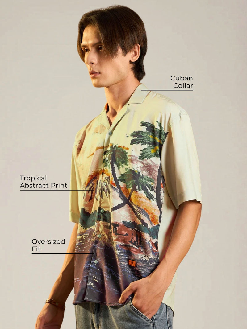 Digital Printed Oversized Shirt
