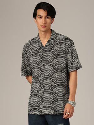 Applecut Printed Oversized Shirt