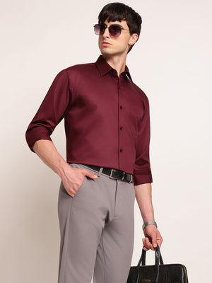 Refined Solid Formal Shirt