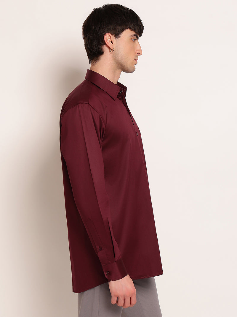 Refined Solid Formal Shirt