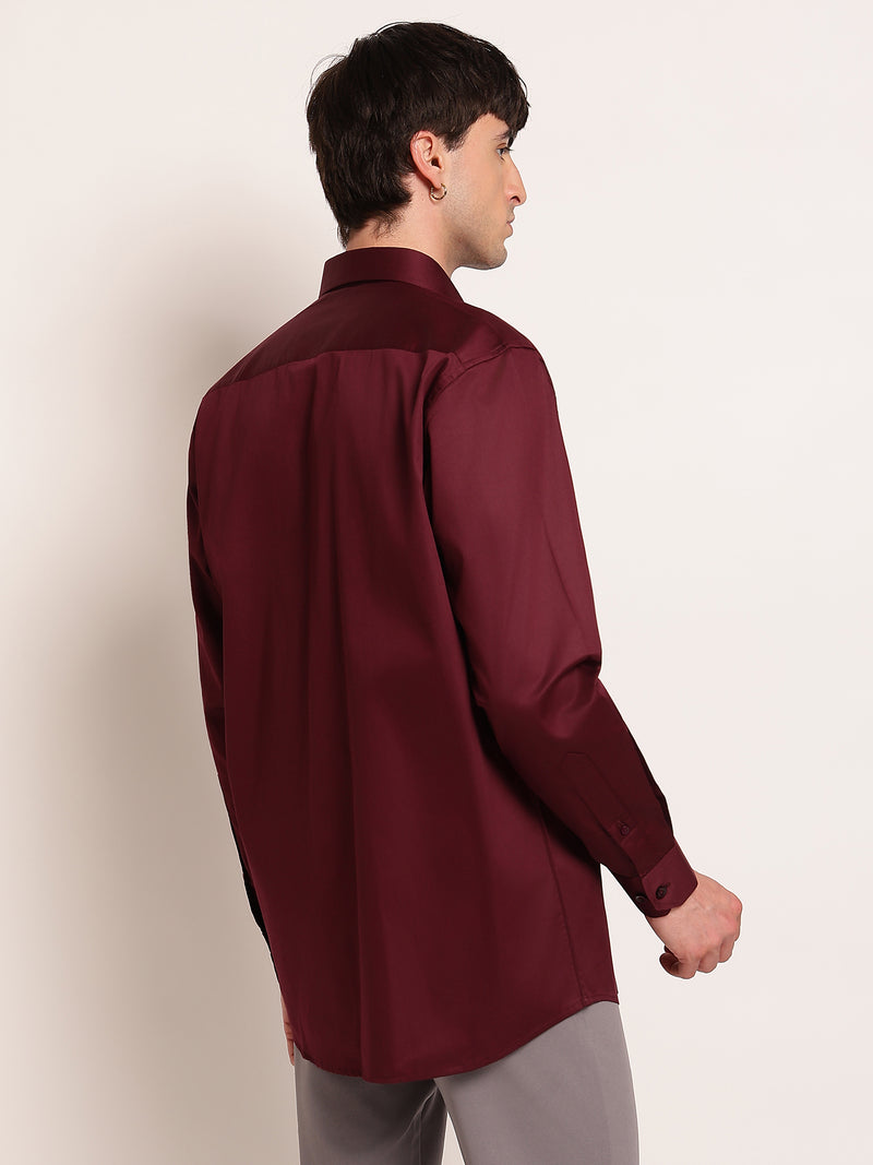 Refined Solid Formal Shirt