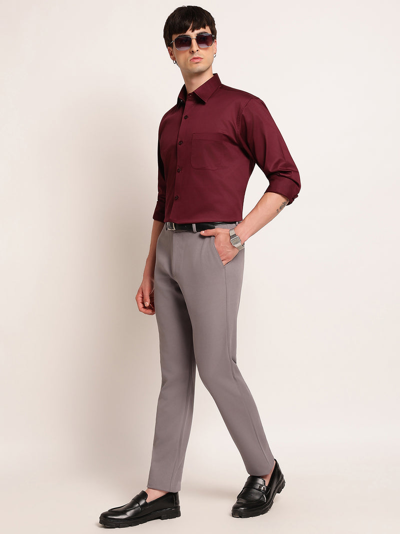 Refined Solid Formal Shirt