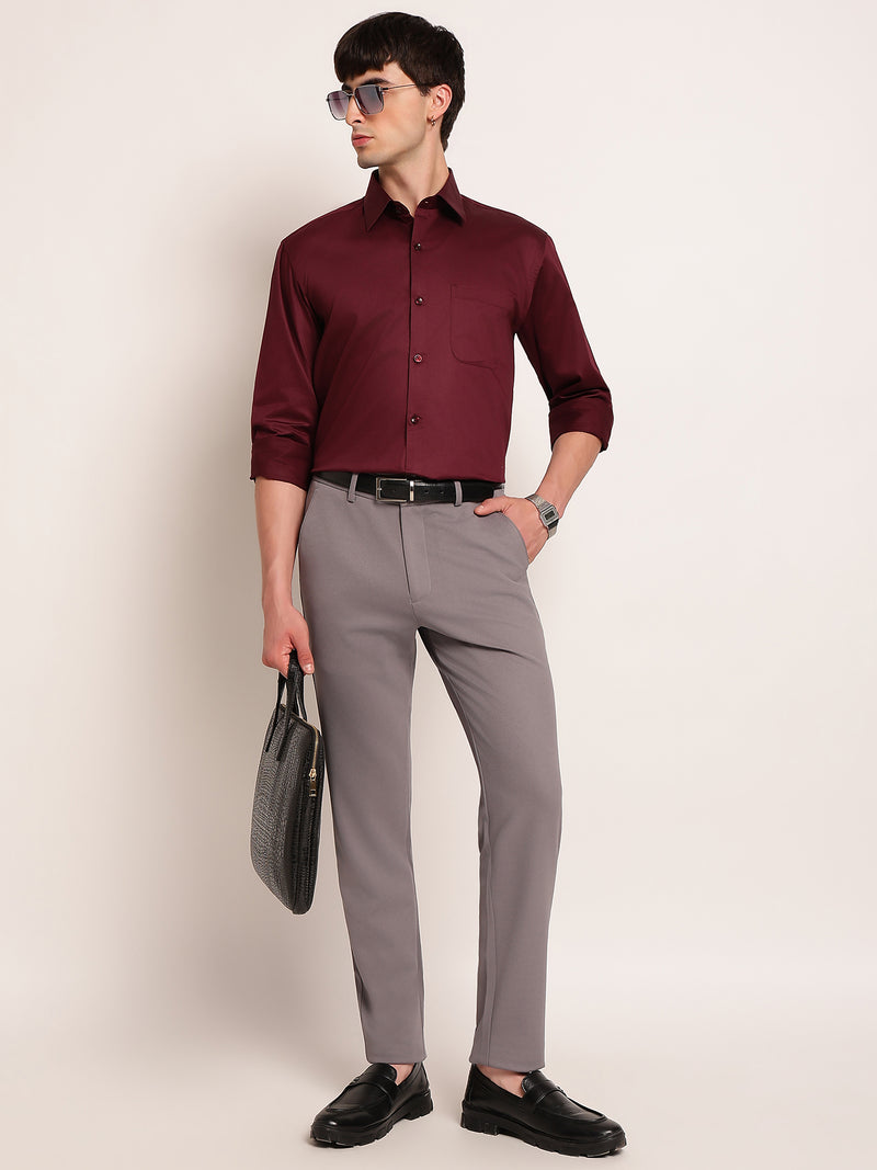 Refined Solid Formal Shirt